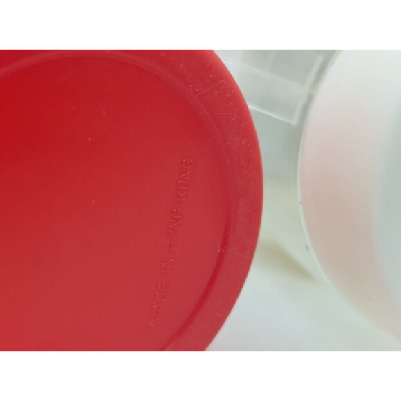 Vrg. Santa Claus & Snowman Plastic Sippy Cups Hong Kong 5.5" READ - Picture 15 of 16